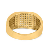 Micro Pave Eternity Engagement Ring Round Simulated CZ 925 Sterling Silver