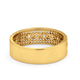 Wedding Band Ring Eternity Round Princess Cut Simulated CZ 925 Sterling Silver