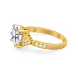 Art Deco Oval Wedding Ring Simulated Cubic Zirconia 925 Sterling Silver