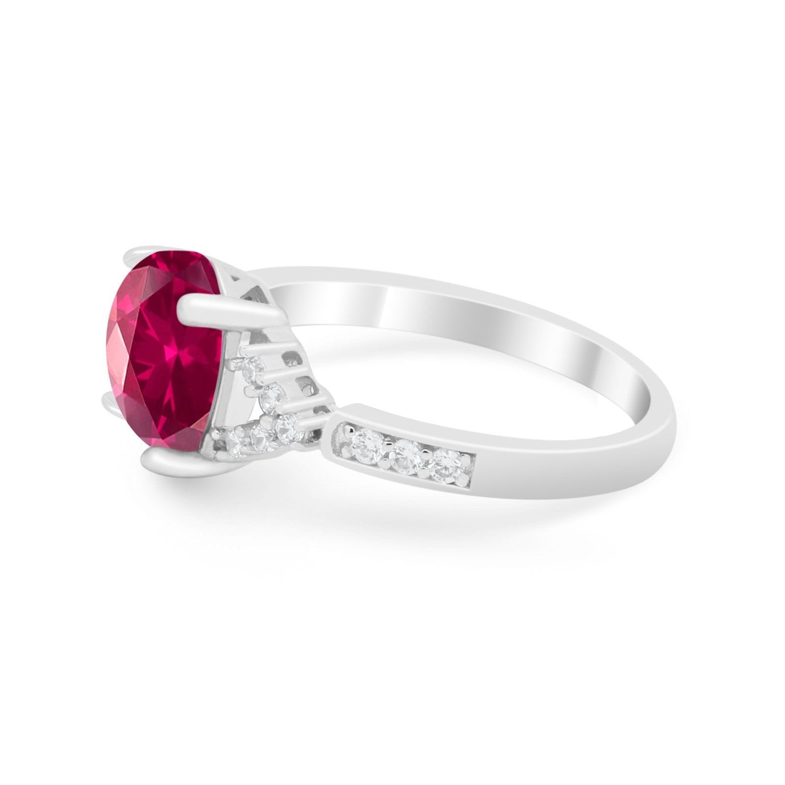 Art Deco Oval Wedding Ring Simulated Cubic Zirconia 925 Sterling Silver
