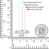 14K Gold 1.29ct Oval G SI Diamond Engagement Ring Size 6.5