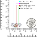 14K Gold 0.87ct Round G SI Diamond Engagement Ring Size 6.5