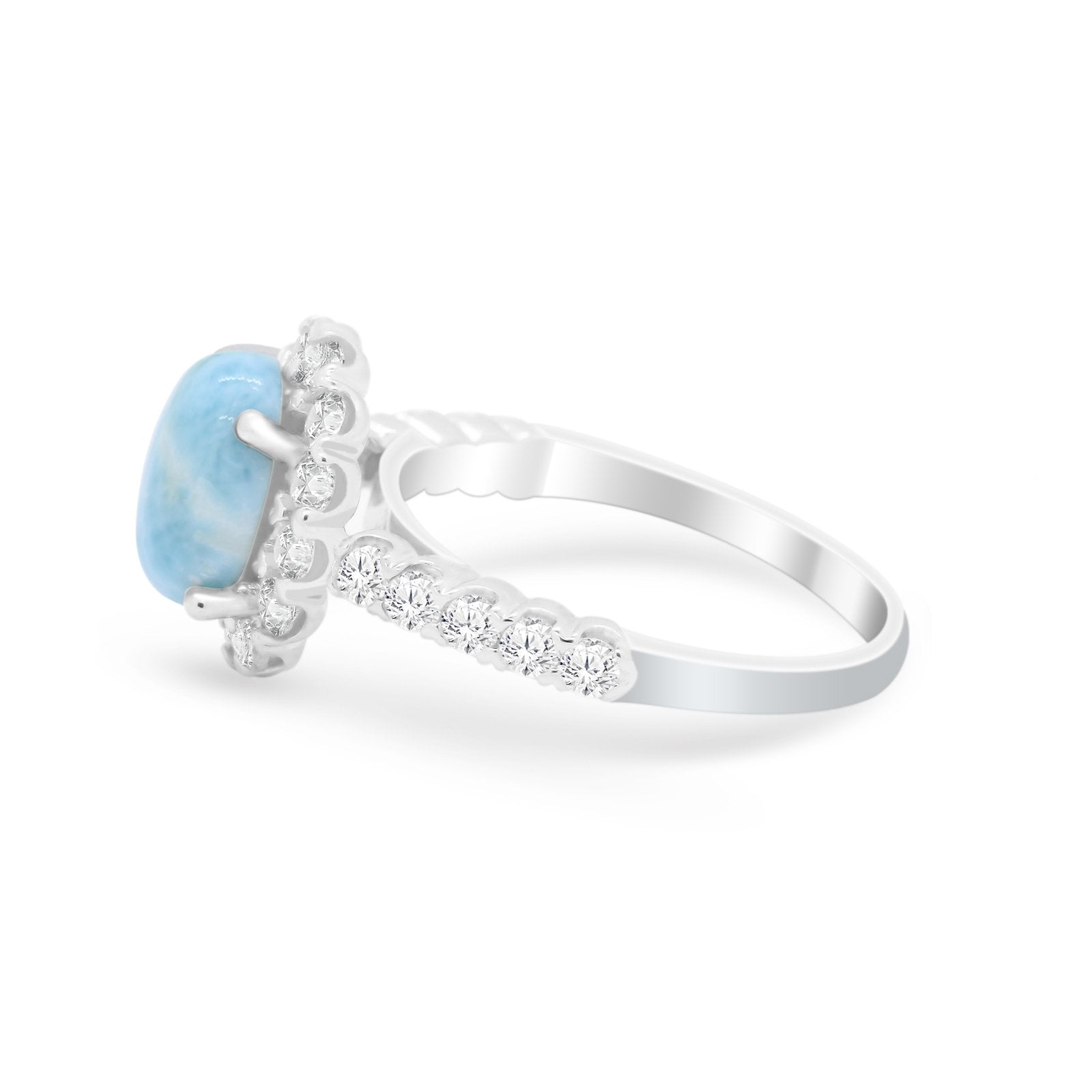 Solitaire Accent Wedding Ring Simulated Cubic Zirconia 925 Sterling Silver