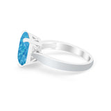 Solitaire Wedding Ring Simulated Cubic Zirconia 925 Sterling Silver