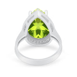 Teardrop Cocktail Engagement Ring Pear Simulated Cubic Zirconia 925 Sterling Silver