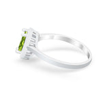 Solitaire Wedding Ring Pear Simulated Cubic Zirconia 925 Sterling Silver