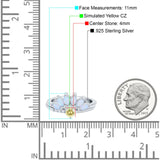 Two Piece Bridal Set Marquise Art Deco Wedding Engagement Ring Set Round Simulated Cubic Zirconia & Lab White Opal Band 925 Sterling Silver