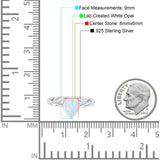 Teardrop Pear Lab Opal Braided Cable Solitaire Band Ring 925 Sterling Silver