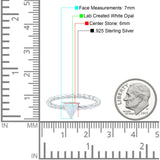 Triangle Lab White Opal Braided Cable Solitaire Band Ring 925 Sterling Silver