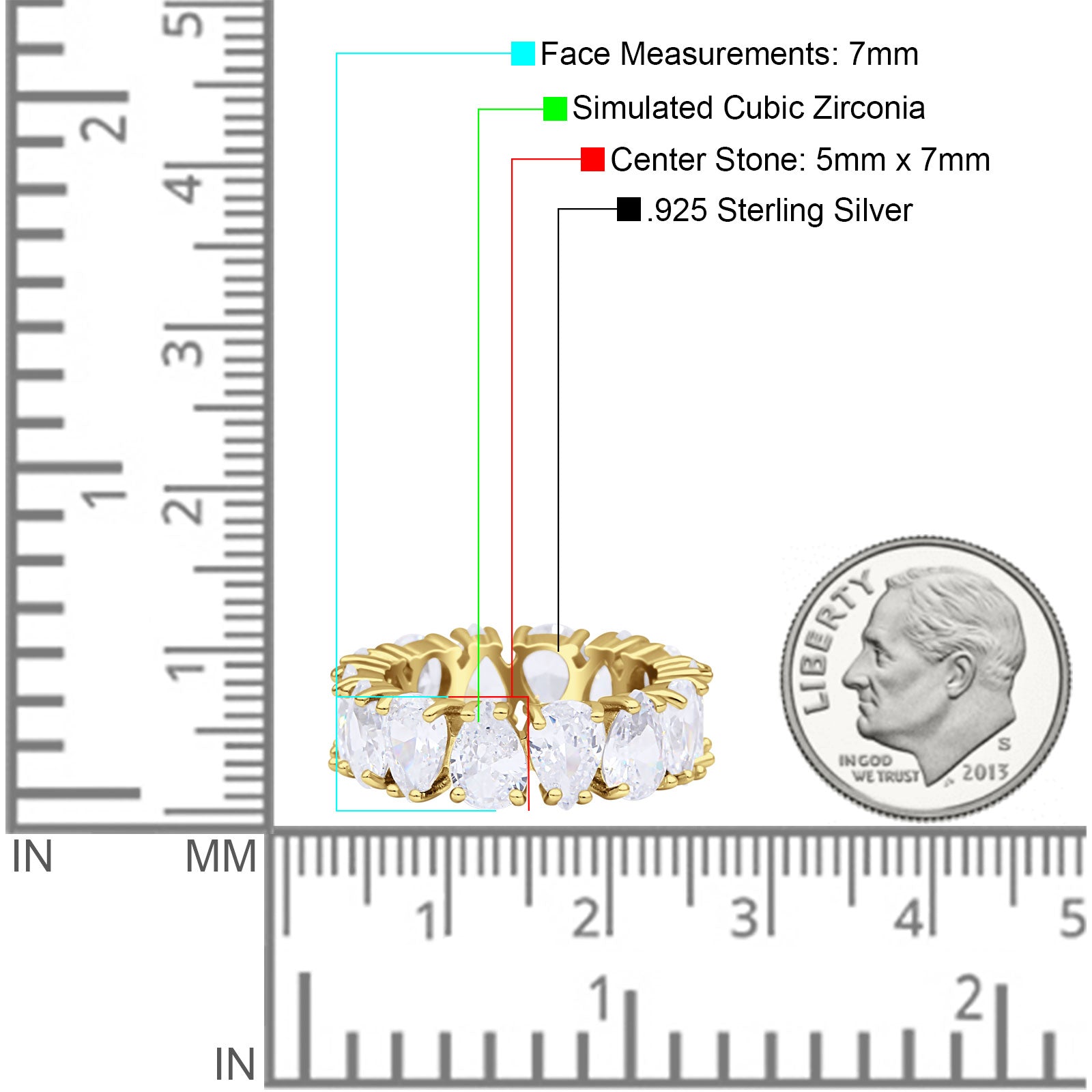 Pear Shaped Eternity Band