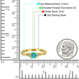 Heart Filigree Art Deco Wedding Bridal Ring Round Simulated Cubic Zirconia 925 Sterling Silver