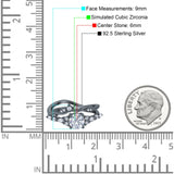 Two Piece Vintage Style Art Deco Engagement Bridal Set Ring Band Round Simulated Cubic Zirconia 925 Sterling Silver