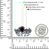 Art Deco Teardrop Pear Leaf Design Wedding Two Piece Ring Simulated Cubic Zirconia Stones 925 Sterling Silver