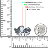 Art Deco Teardrop Pear Leaf Design Wedding Two Piece Ring Simulated Cubic Zirconia Stones 925 Sterling Silver