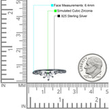 Half Eternity Wedding Ring Marquise Simulated Cubic Zirconia 925 Sterling Silver