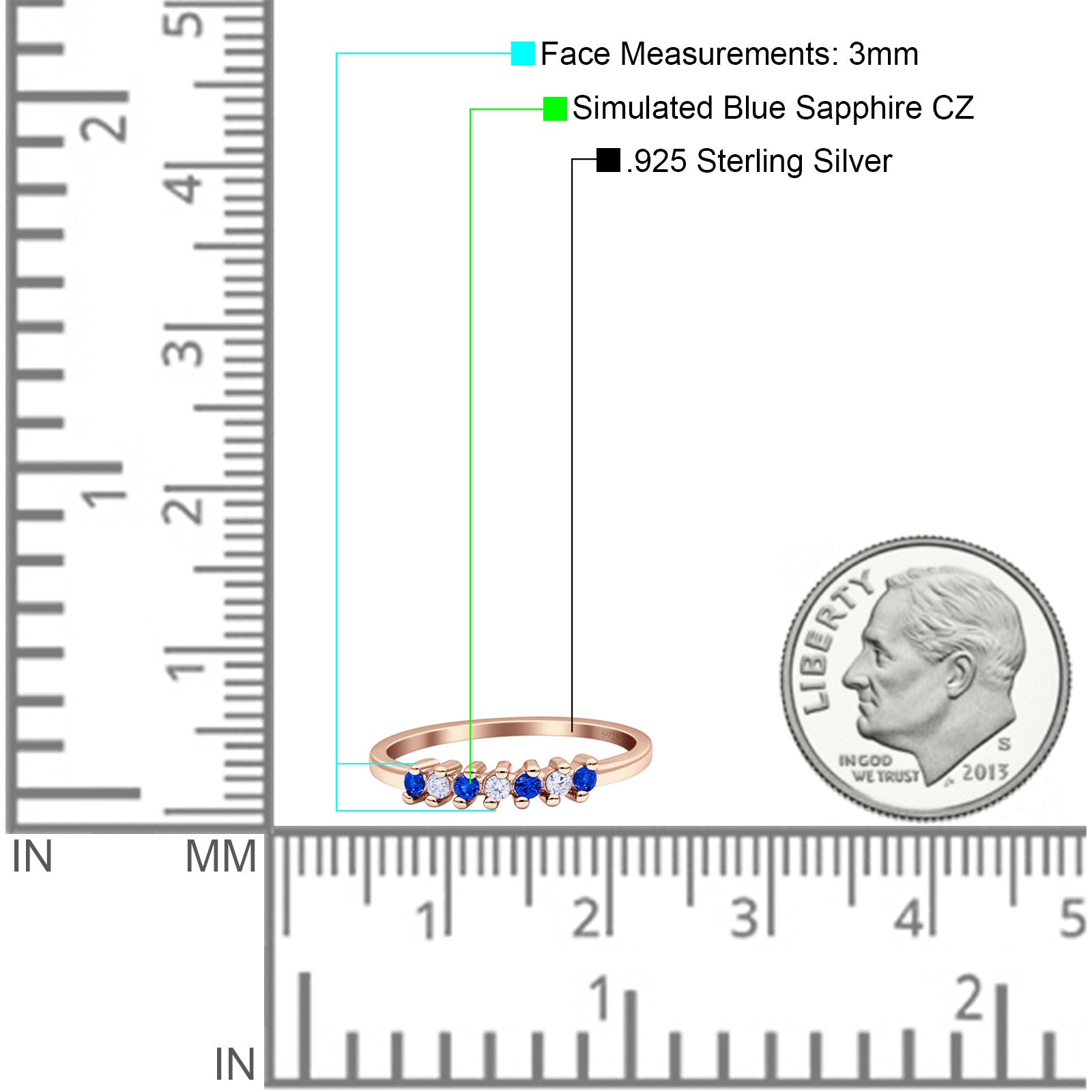 Round Dazzling Eternity Wedding Band Cubic Zirconia 925 Sterling Silver
