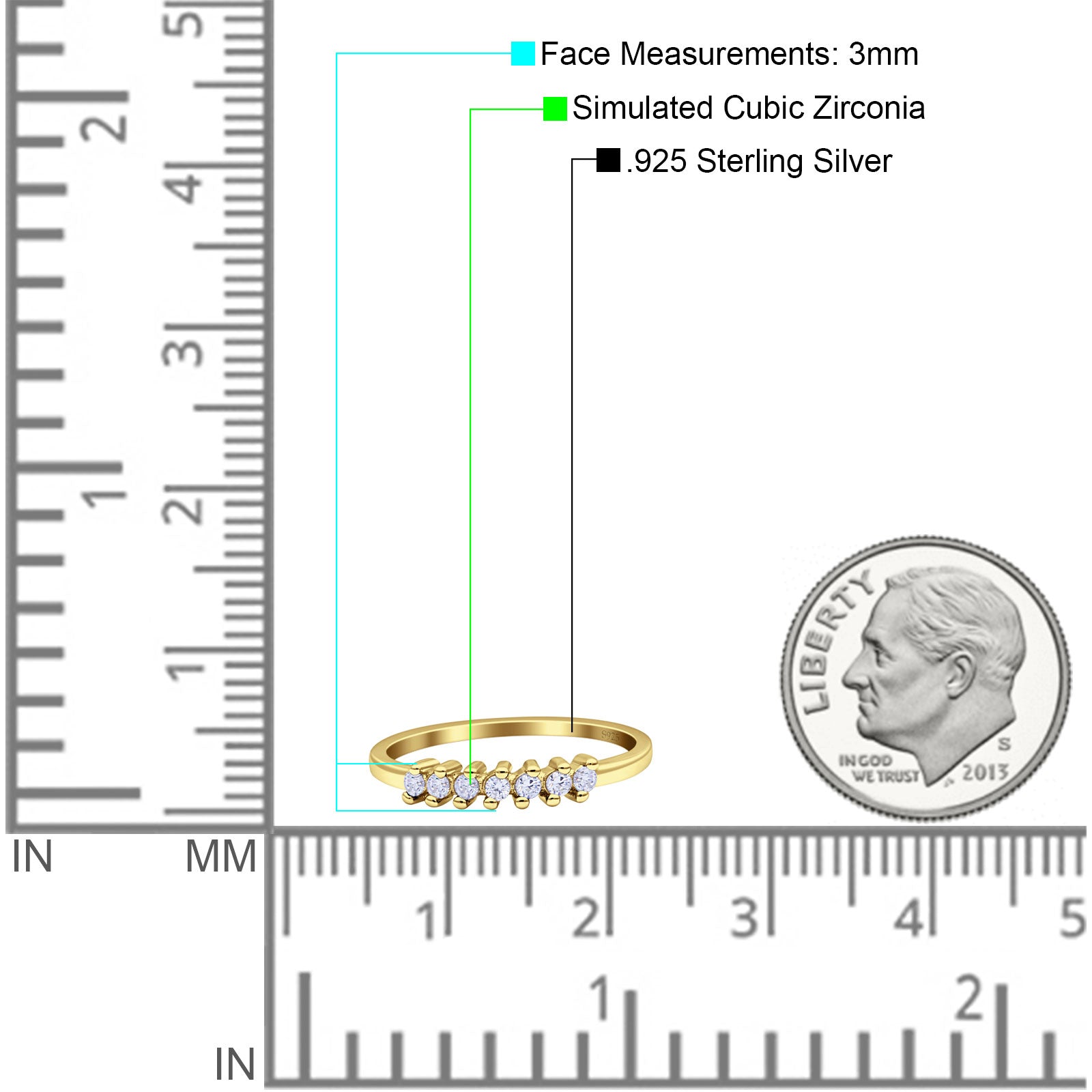 Round Dazzling Eternity Wedding Band Cubic Zirconia 925 Sterling Silver