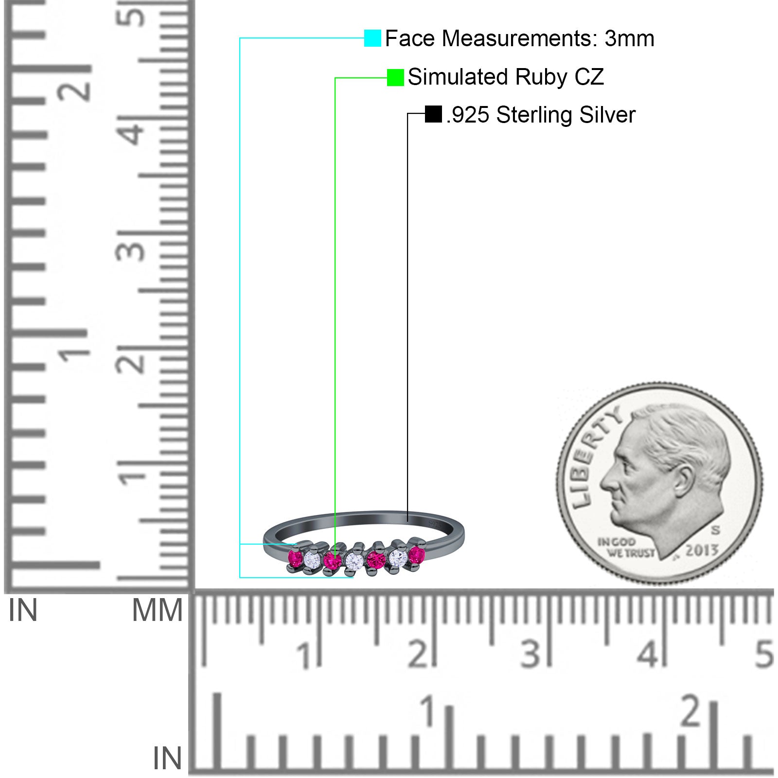 Round Dazzling Eternity Wedding Band Cubic Zirconia 925 Sterling Silver