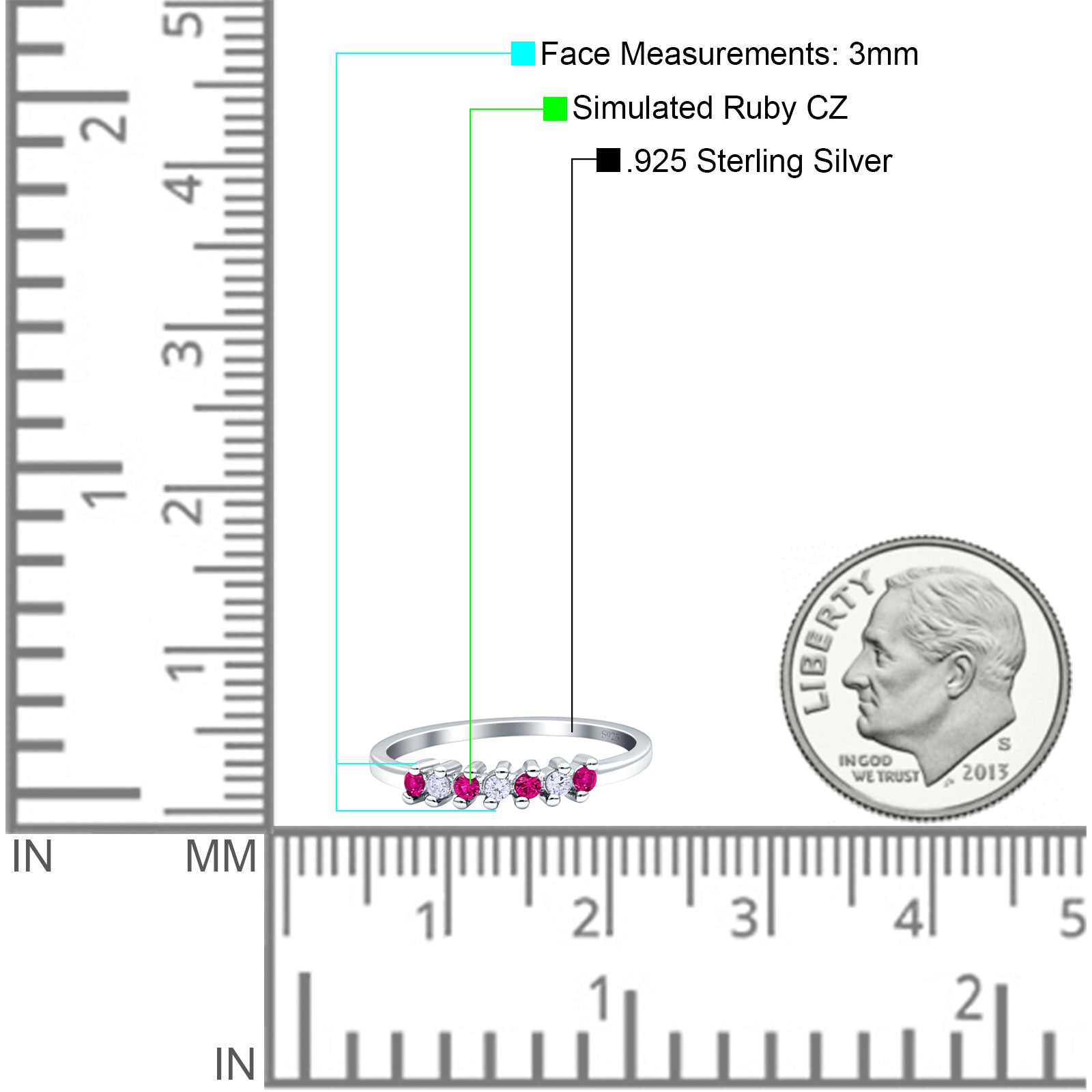 Round Dazzling Eternity Wedding Band Cubic Zirconia 925 Sterling Silver