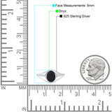 Signet Oval Thumb Ring Fashion Solid 925 Sterling Silver