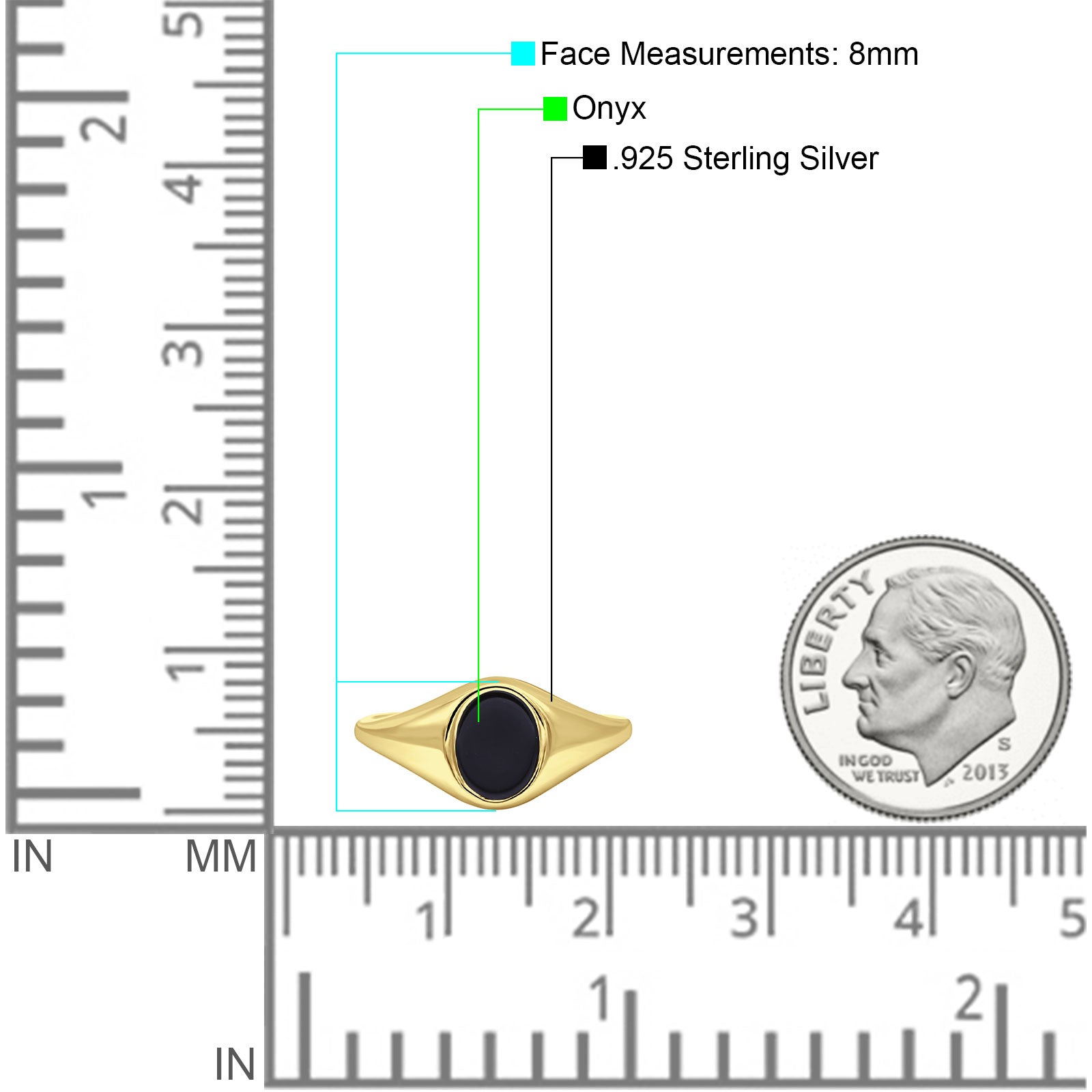 Signet Oval Thumb Ring Fashion Solid 925 Sterling Silver