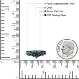 Celtic Style Marquise Lab Opal Ring Solid Oxidized 925 Sterling Silver