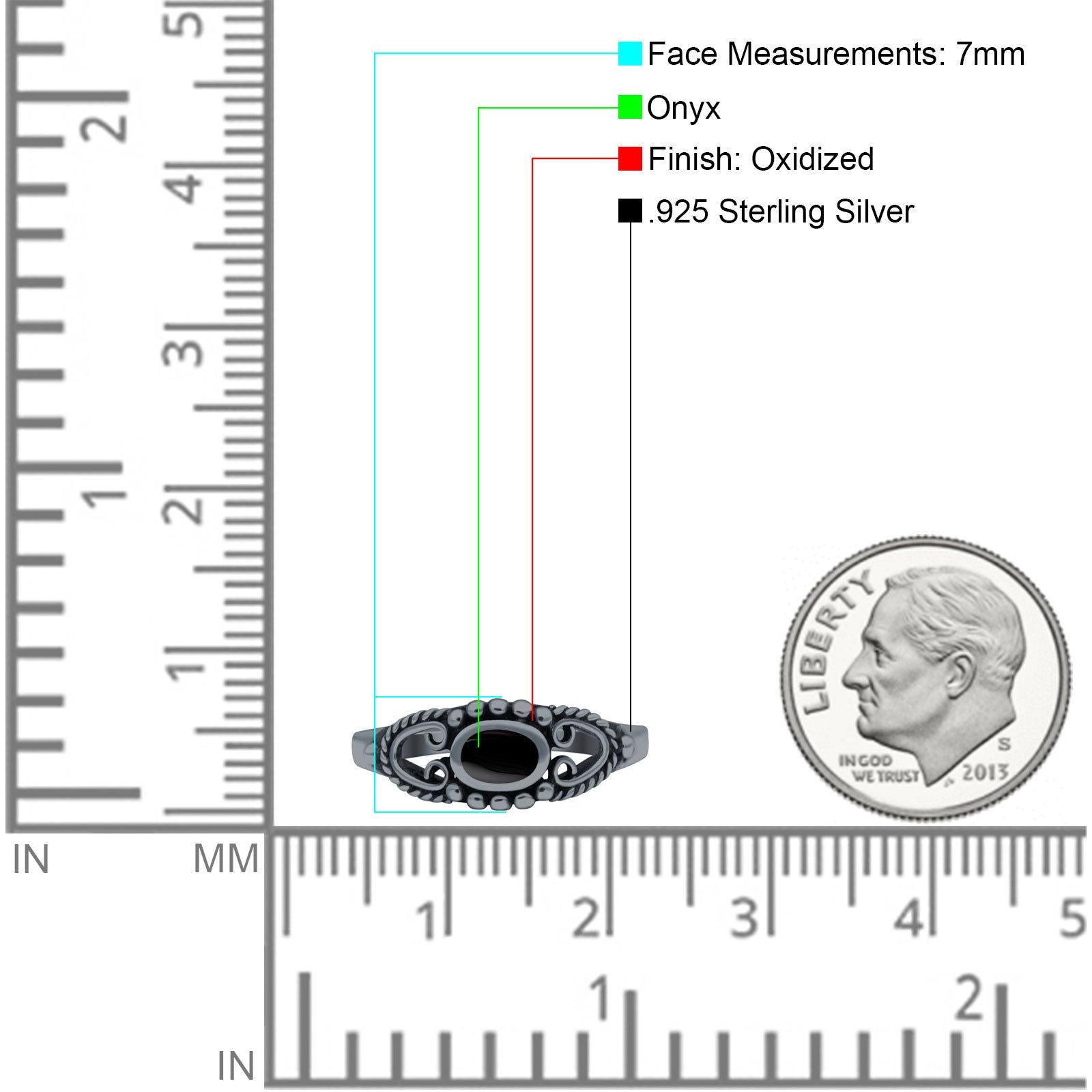 Vintage Style Oval Lab Opal Ring Solid Oxidized 925 Sterling Silver
