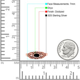 Vintage Style Oval Lab Opal Ring Solid Oxidized 925 Sterling Silver