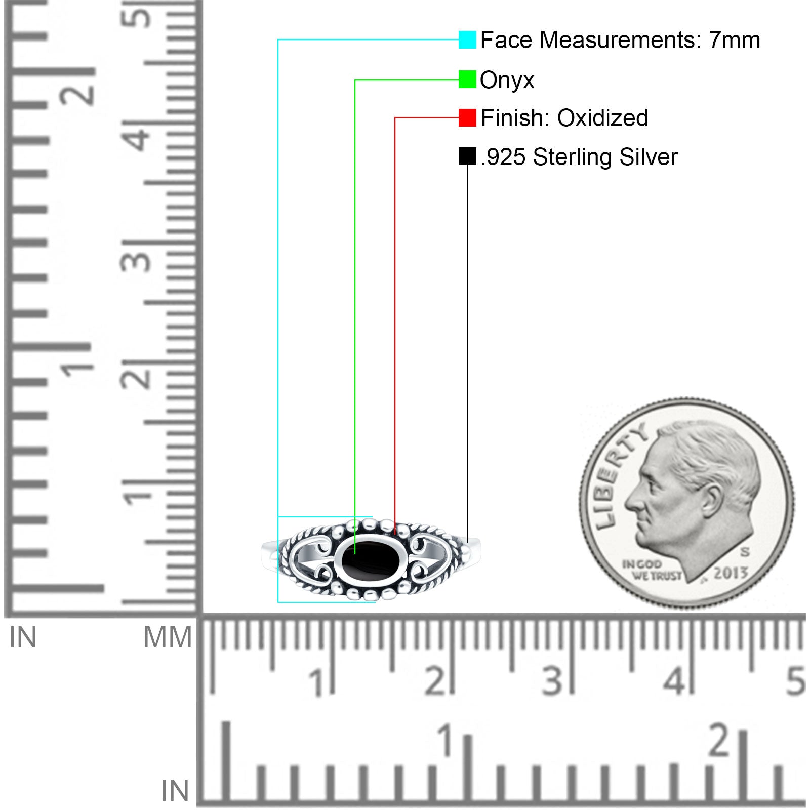 Vintage Style Oval Lab Opal Ring Solid Oxidized 925 Sterling Silver