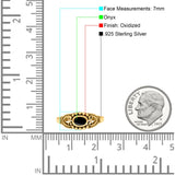 Vintage Style Oval Lab Opal Ring Solid Oxidized 925 Sterling Silver