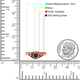 Vintage Style Round Lab Opal Ring Solid Oxidized 925 Sterling Silver