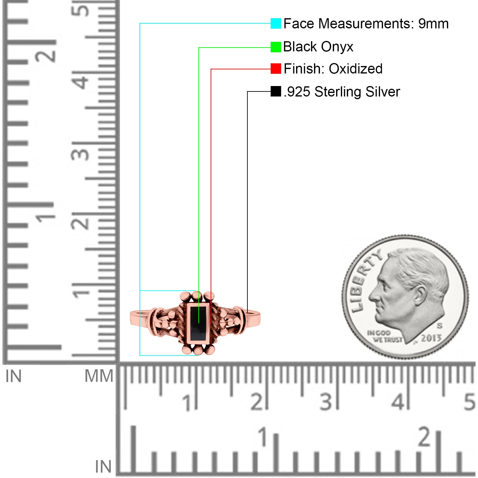 Petite Dainty Emerald Lab Opal Ring Solid Oxidized 925 Sterling Silver