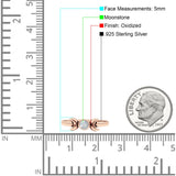 Moon Thumb Ring Statement Fashion Oxidized Lab Created Opal Solid 925 Sterling Silver