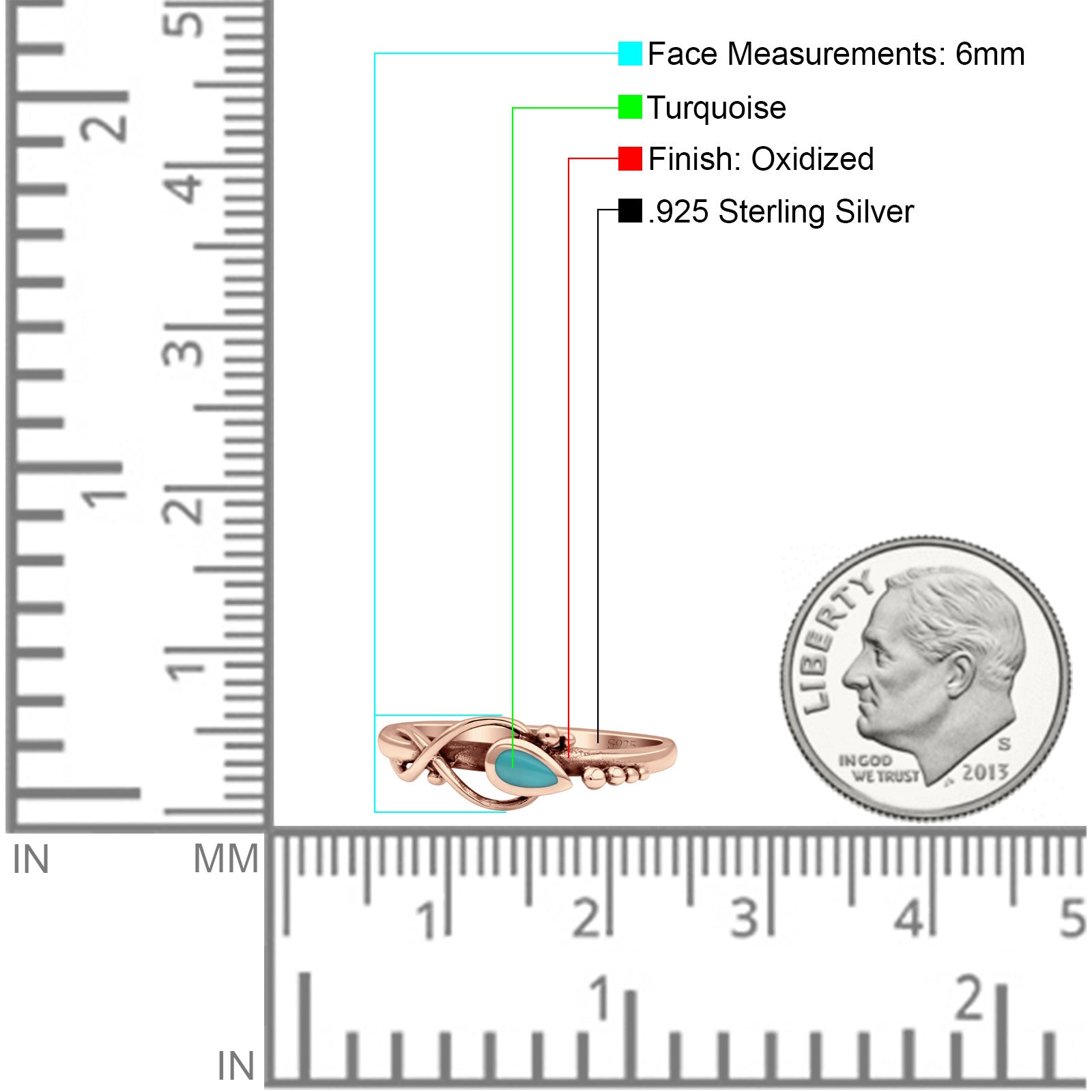 Celtic Infinity Pear Thumb Ring Fashion Oxidized Lab Created Opal Solid 925 Sterling Silver