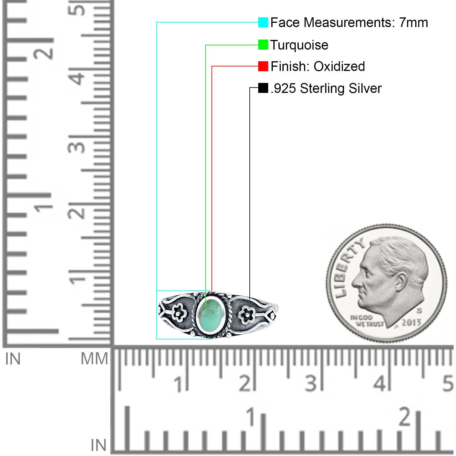 Vintage Style Flower Design Oval Thumb Ring Statement Fashion Oxidized Lab Created Opal 925 Sterling Silver