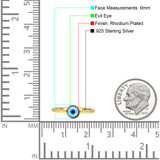 Evil Eye Ring 925 Sterling Silver