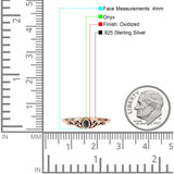 Weave Trinity Celtic Oval Thumb Ring Statement Fashion Oxidized Lab Created Opal 925 Sterling Silver