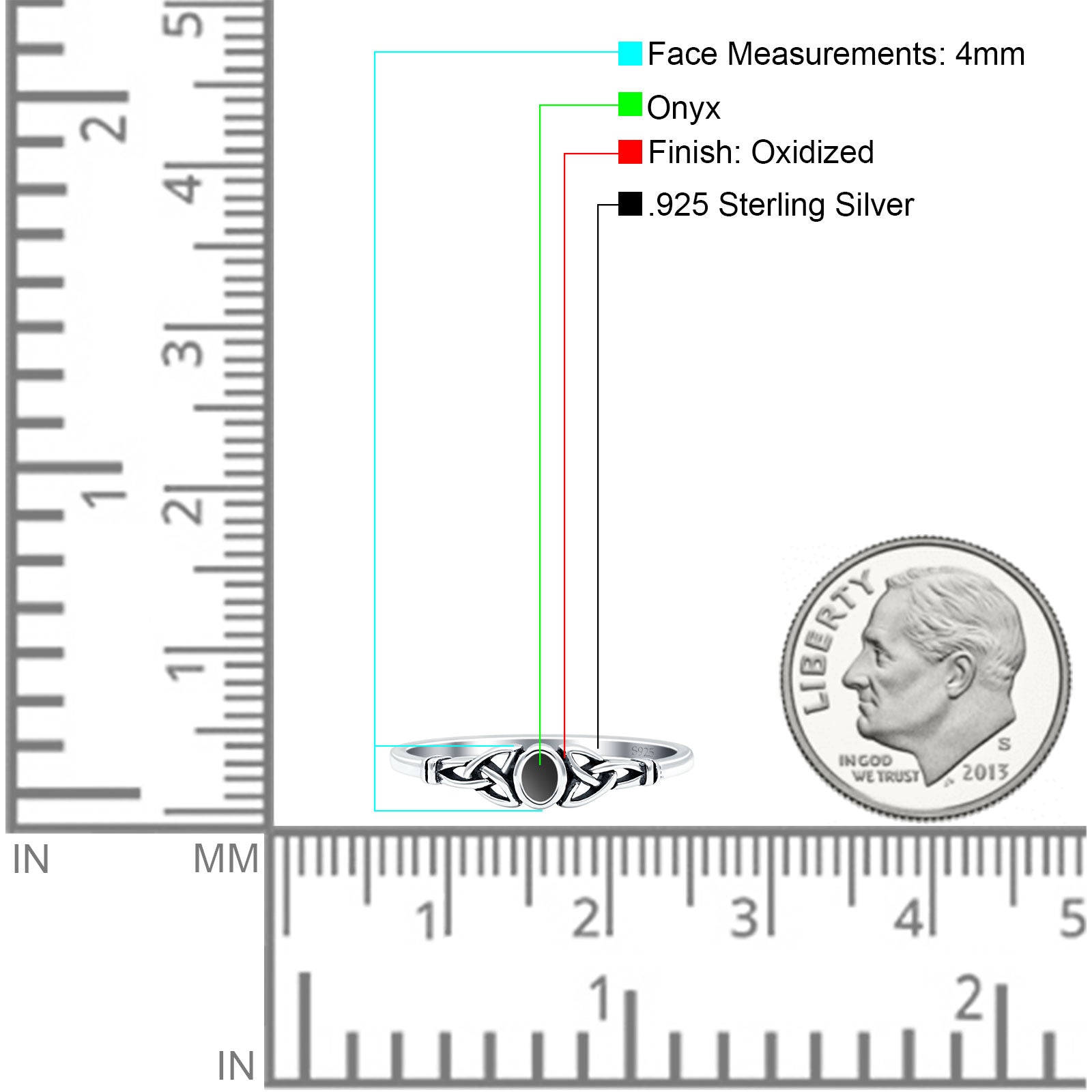 Weave Trinity Celtic Oval Thumb Ring Statement Fashion Oxidized Lab Created Opal 925 Sterling Silver