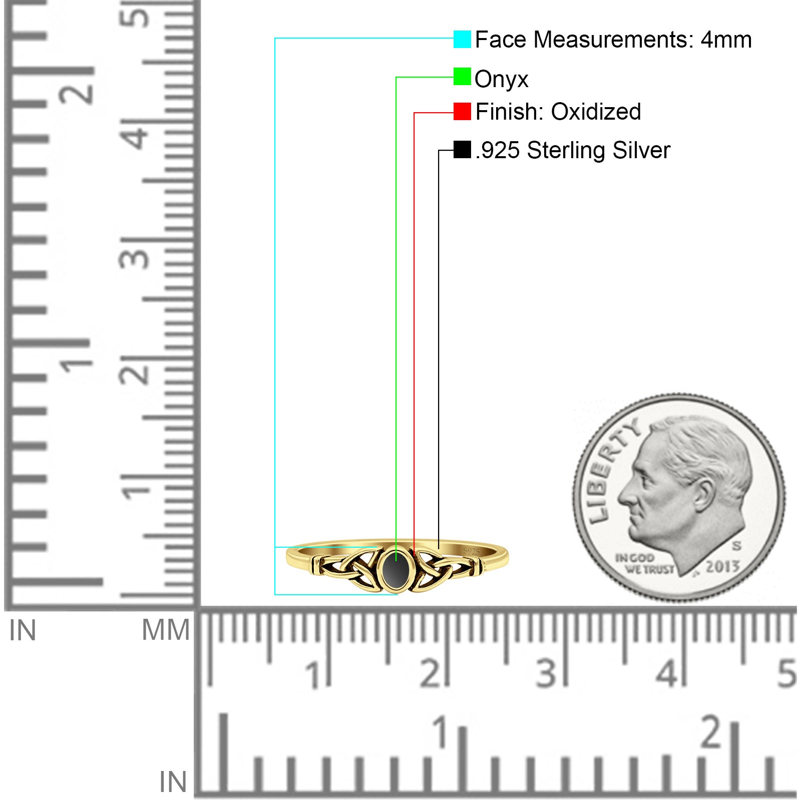 Weave Trinity Celtic Oval Thumb Ring Statement Fashion Oxidized Lab Created Opal 925 Sterling Silver