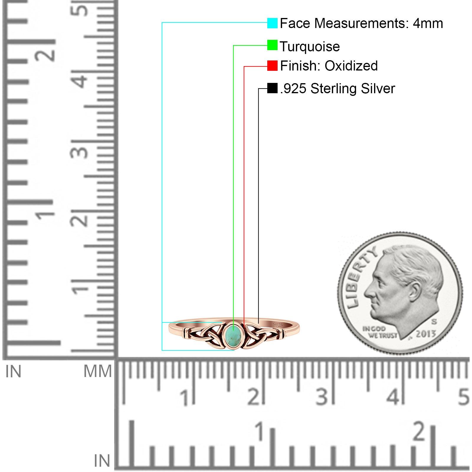 Weave Trinity Celtic Oval Thumb Ring Statement Fashion Oxidized Lab Created Opal 925 Sterling Silver