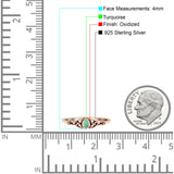 Weave Trinity Celtic Oval Thumb Ring Statement Fashion Oxidized Lab Created Opal 925 Sterling Silver