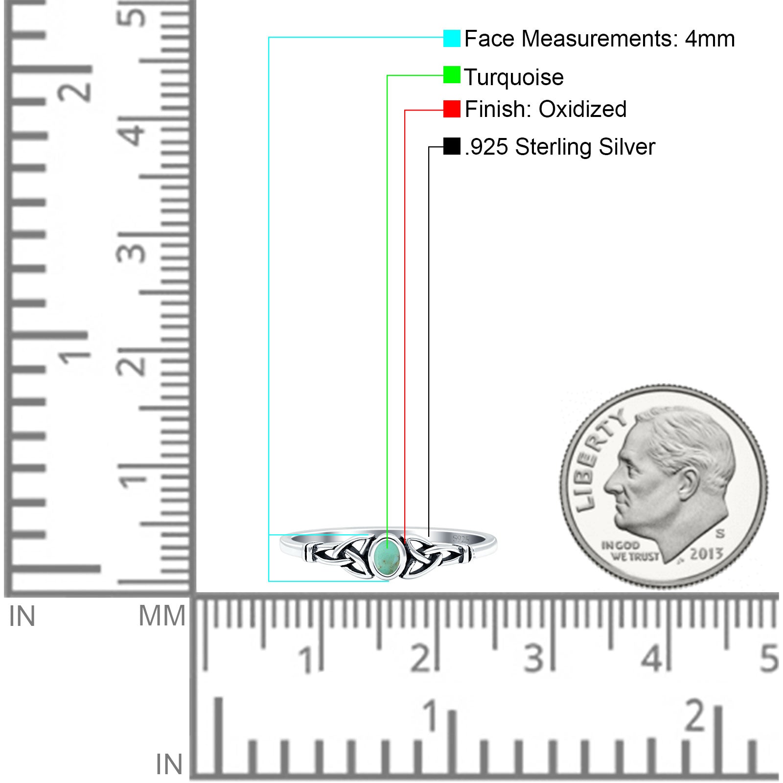 Weave Trinity Celtic Oval Thumb Ring Statement Fashion Oxidized Lab Created Opal 925 Sterling Silver