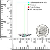 Weave Trinity Celtic Oval Thumb Ring Statement Fashion Oxidized Lab Created Opal 925 Sterling Silver