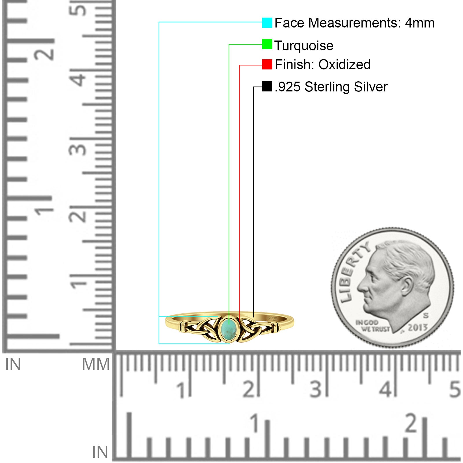 Weave Trinity Celtic Oval Thumb Ring Statement Fashion Oxidized Lab Created Opal 925 Sterling Silver