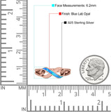 Infinity Wedding Engagement Ring Lab Created Opal 925 Sterling Silver