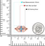 Cross Wedding Engagement Ring Lab Created Opal 925 Sterling Silver