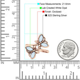 sterling silver butterfly ring
