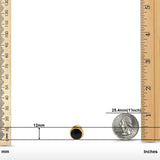 Half Ball Stud Earrings Round 925 Sterling Silver (5mm-16mm)