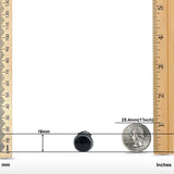 Half Ball Stud Earrings Round 925 Sterling Silver (5mm-16mm)