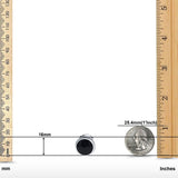 Half Ball Stud Earrings Round 925 Sterling Silver (5mm-16mm)